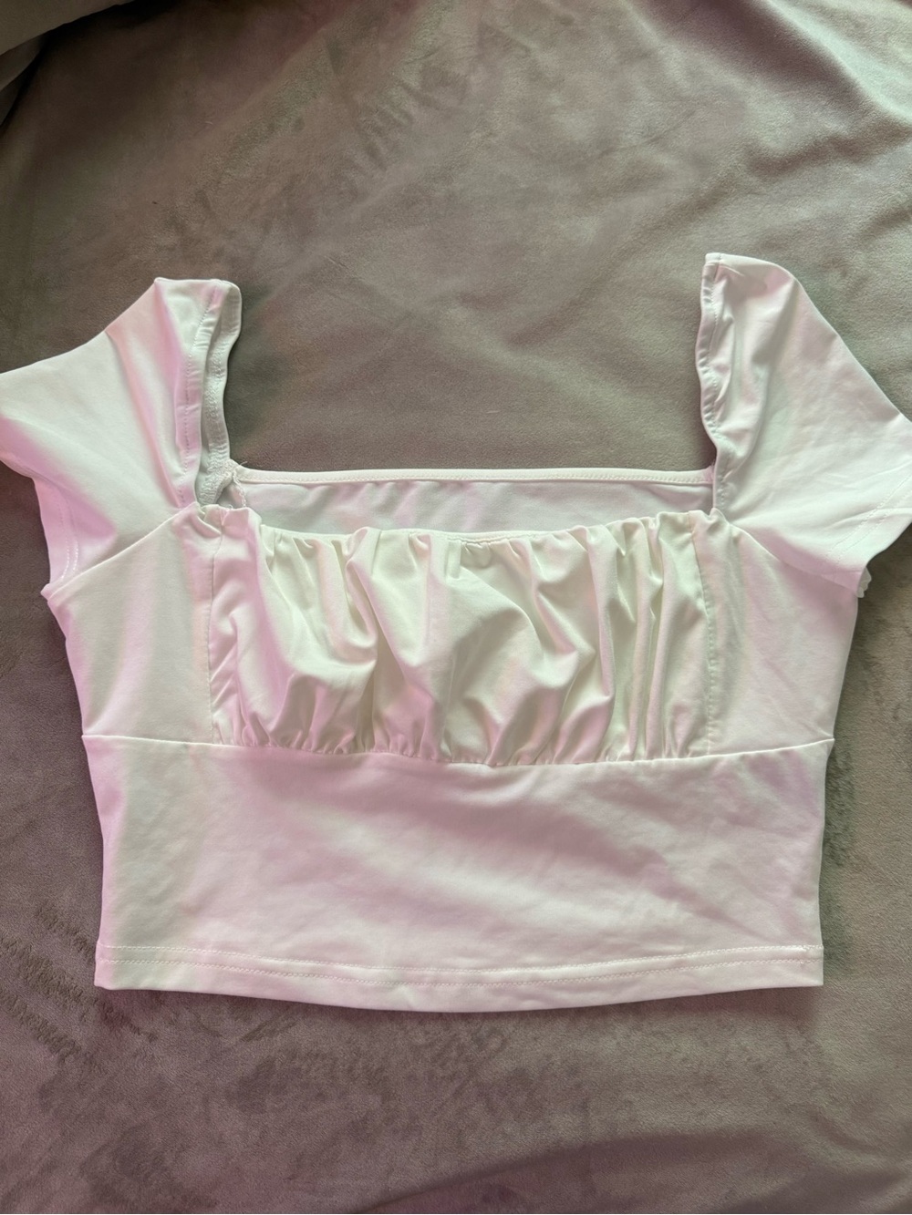 White crop top